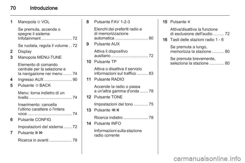 OPEL ADAM 2013  Manuale del sistema Infotainment (in Italian) 
