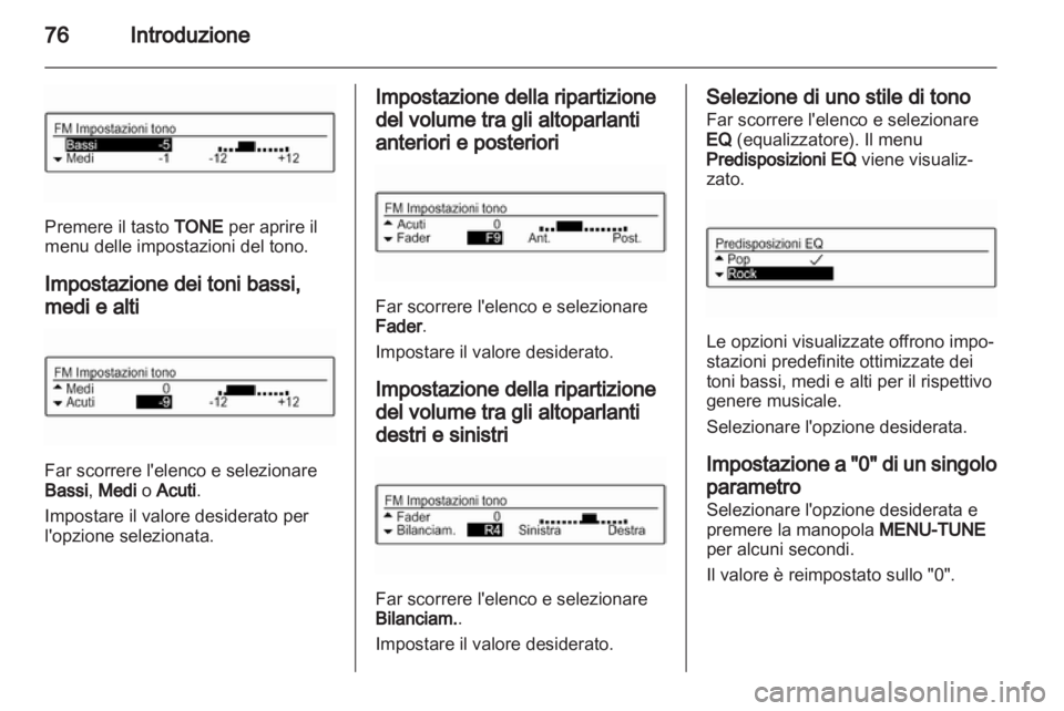 OPEL ADAM 2013  Manuale del sistema Infotainment (in Italian) 