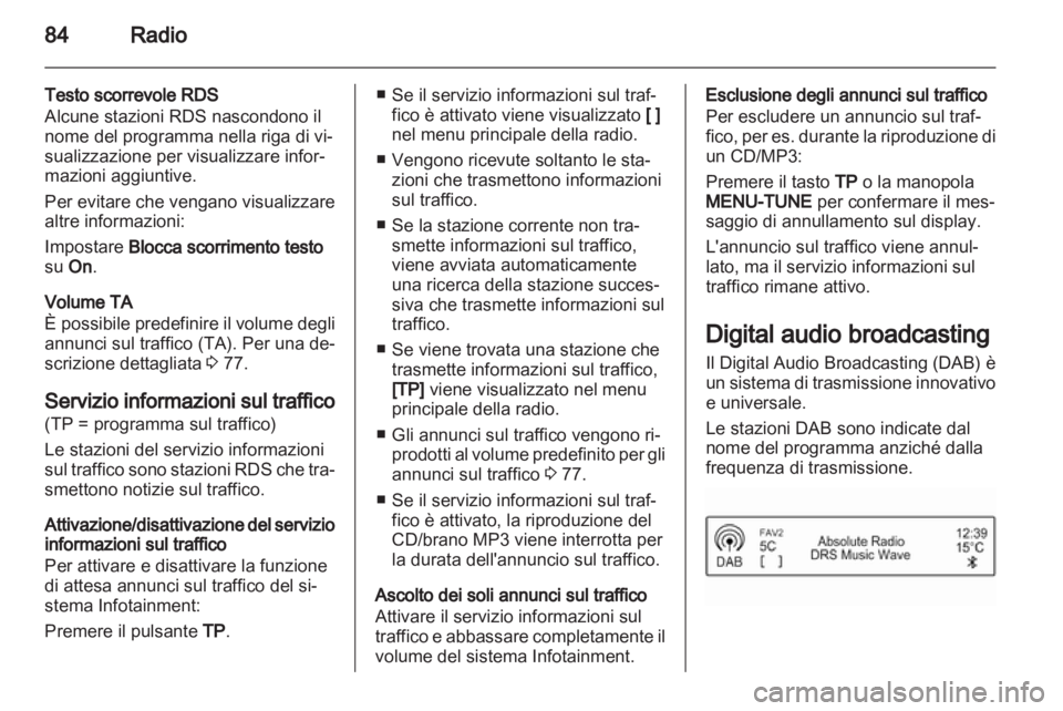 OPEL ADAM 2013  Manuale del sistema Infotainment (in Italian) 