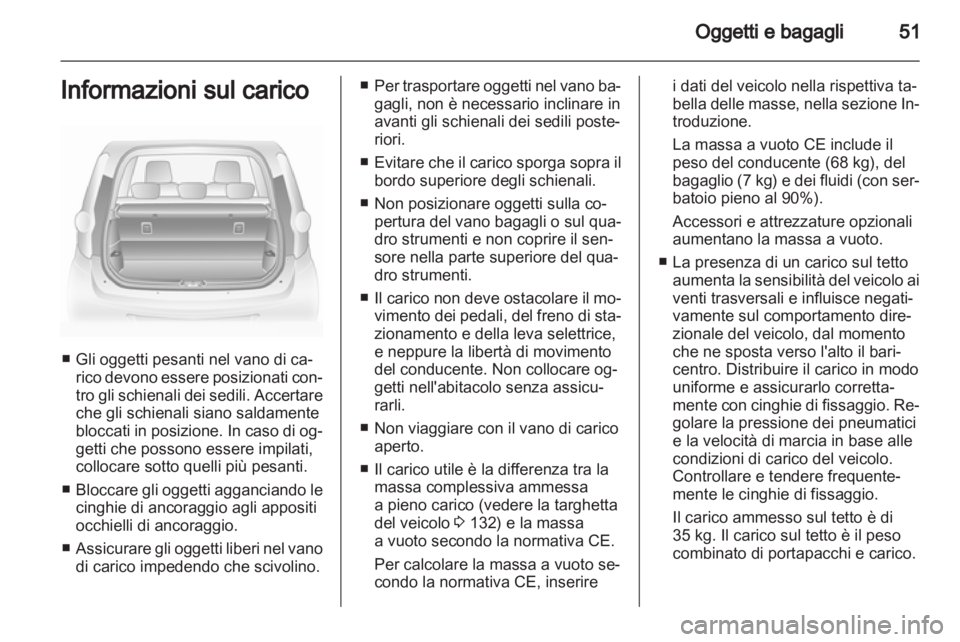 OPEL AGILA 2011  Manuale di uso e manutenzione (in Italian) 