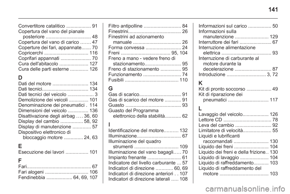 OPEL AGILA 2012  Manuale di uso e manutenzione (in Italian) 