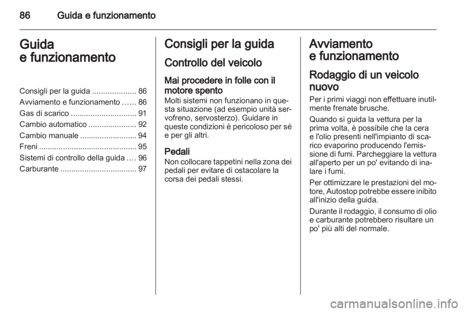 OPEL AGILA 2012  Manuale di uso e manutenzione (in Italian) 