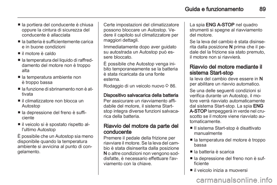OPEL AGILA 2012  Manuale di uso e manutenzione (in Italian) 
