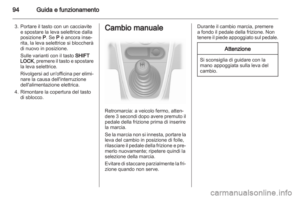 OPEL AGILA 2012  Manuale di uso e manutenzione (in Italian) 