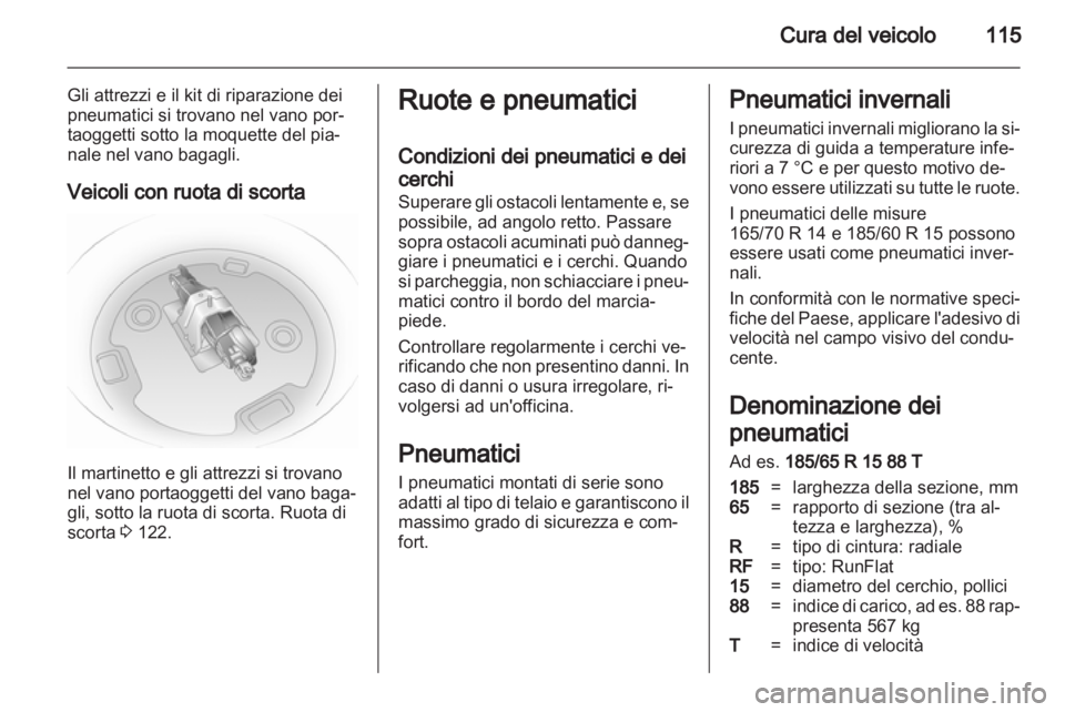 OPEL AGILA 2012.5  Manuale di uso e manutenzione (in Italian) 