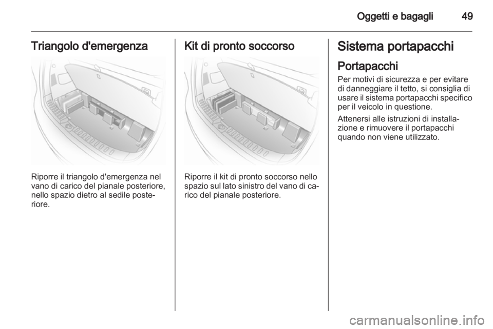 OPEL AGILA 2012.5  Manuale di uso e manutenzione (in Italian) 