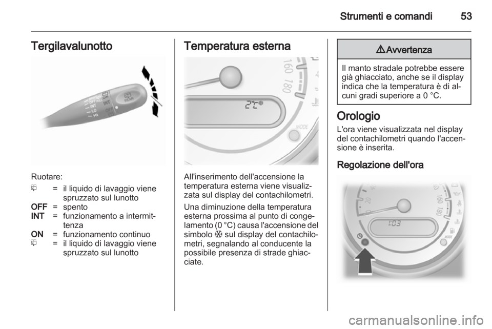 OPEL AGILA 2012.5  Manuale di uso e manutenzione (in Italian) 