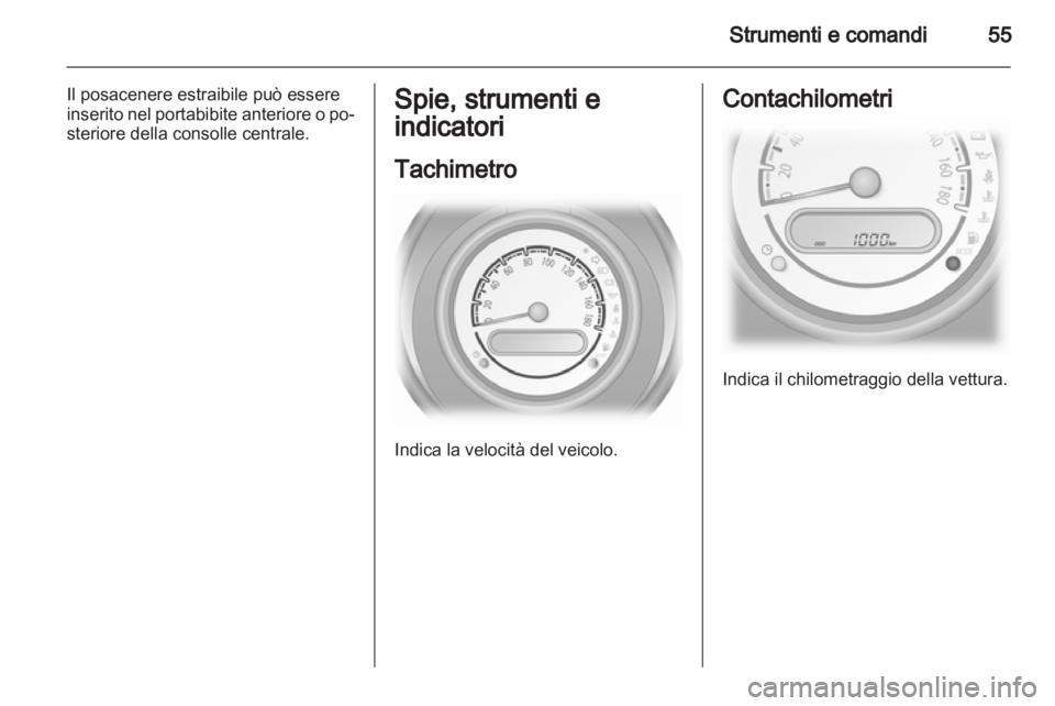 OPEL AGILA 2012.5  Manuale di uso e manutenzione (in Italian) 