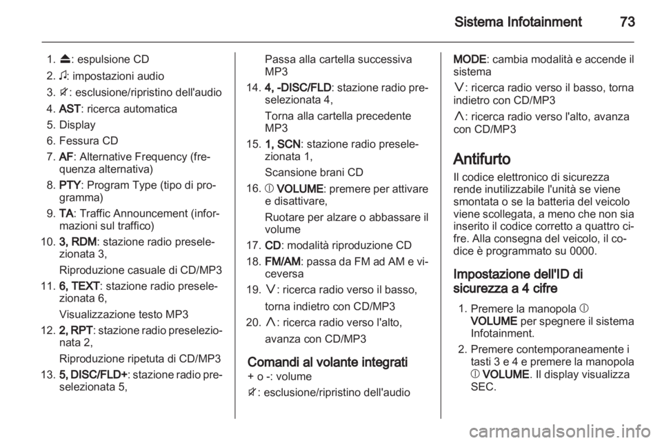 OPEL AGILA 2012.5  Manuale di uso e manutenzione (in Italian) 