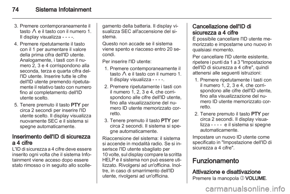 OPEL AGILA 2012.5  Manuale di uso e manutenzione (in Italian) 