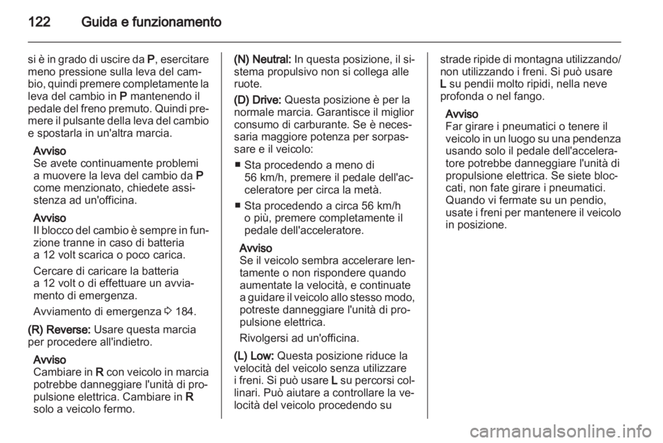OPEL AMPERA 2012  Manuale di uso e manutenzione (in Italian) 