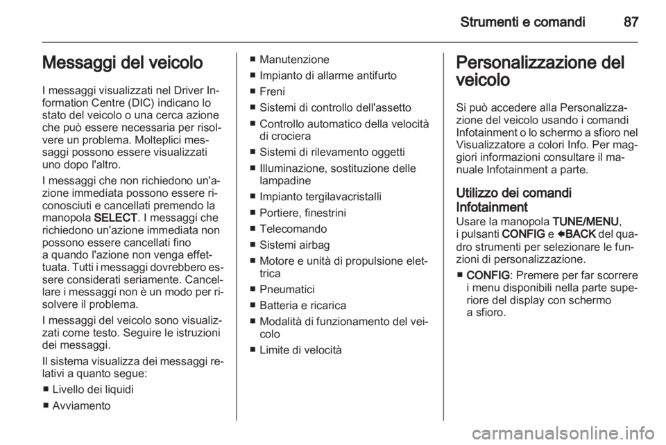 OPEL AMPERA 2012  Manuale di uso e manutenzione (in Italian) 
