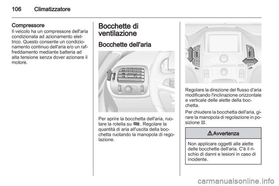 OPEL AMPERA 2012.5  Manuale di uso e manutenzione (in Italian) 