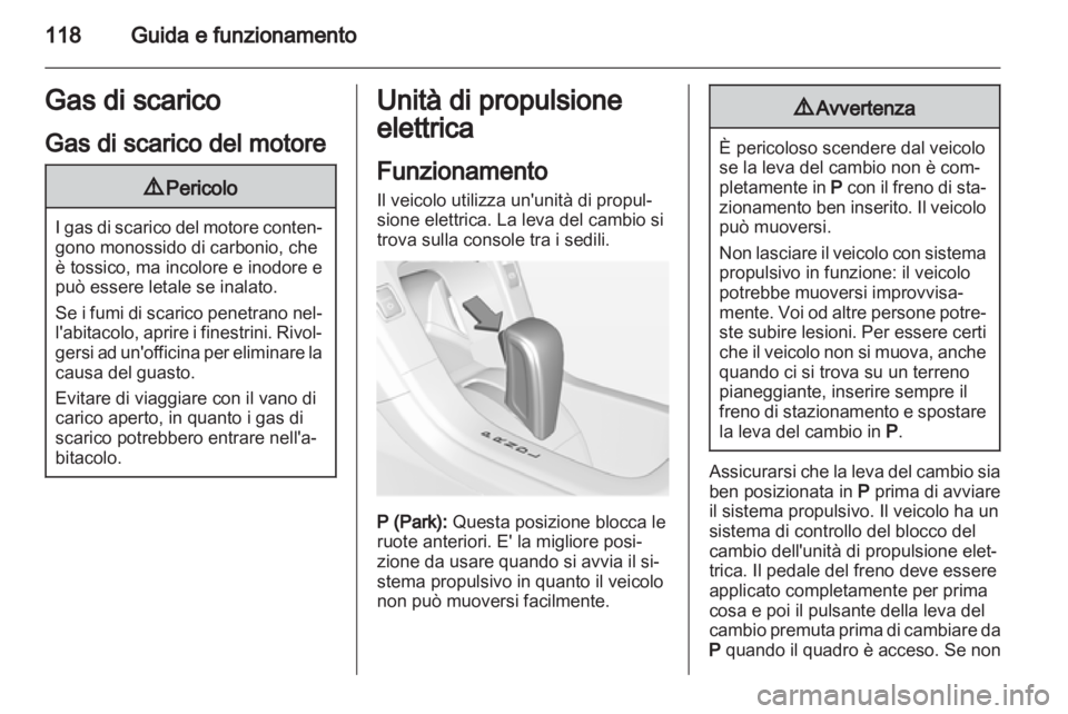 OPEL AMPERA 2012.5  Manuale di uso e manutenzione (in Italian) 