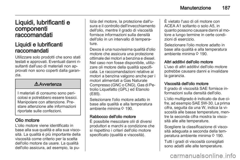OPEL AMPERA 2012.5  Manuale di uso e manutenzione (in Italian) 