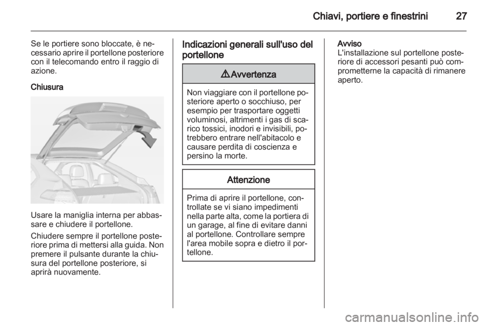 OPEL AMPERA 2012.5  Manuale di uso e manutenzione (in Italian) 