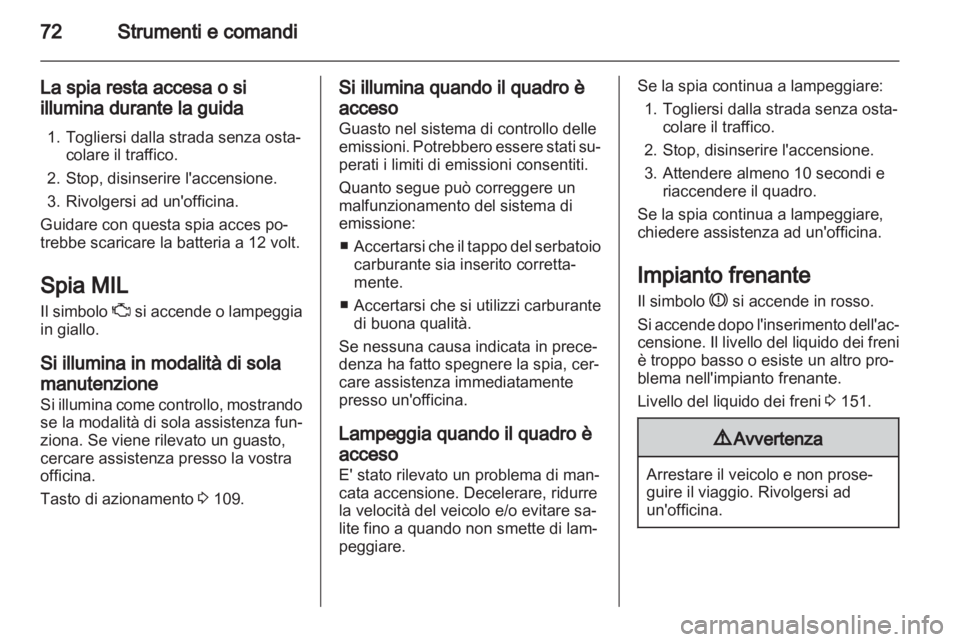 OPEL AMPERA 2012.5  Manuale di uso e manutenzione (in Italian) 
