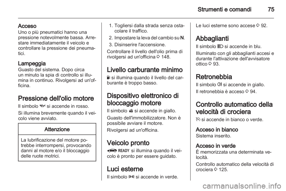 OPEL AMPERA 2012.5  Manuale di uso e manutenzione (in Italian) 