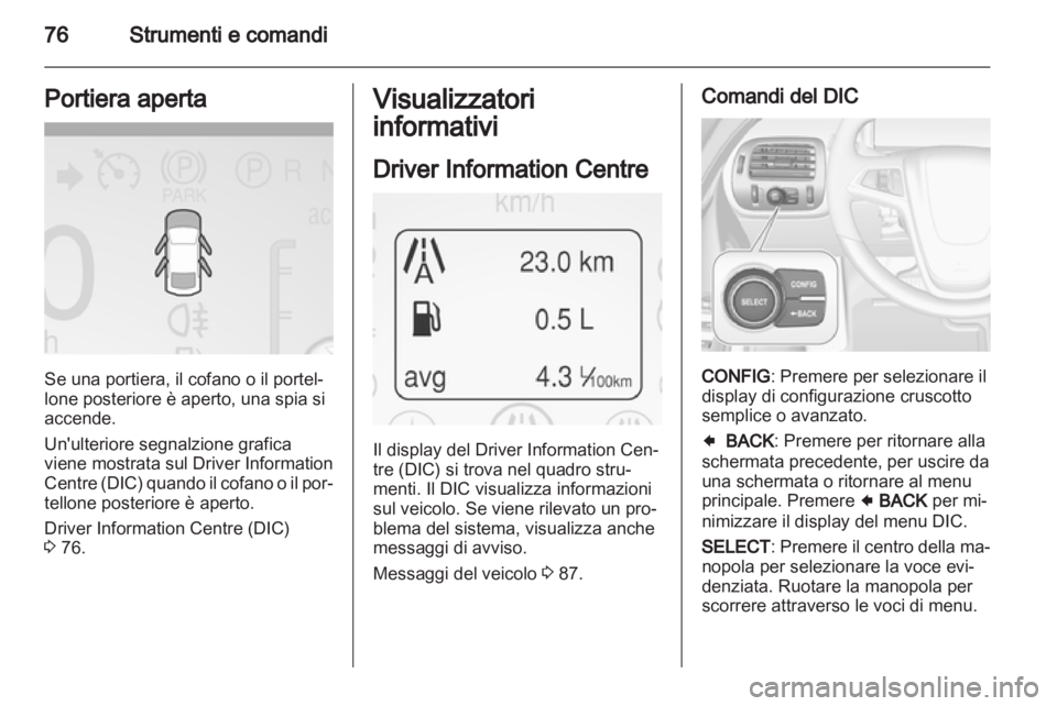 OPEL AMPERA 2012.5  Manuale di uso e manutenzione (in Italian) 