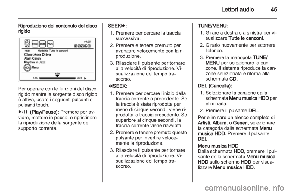 OPEL AMPERA 2013  Manuale del sistema Infotainment (in Italian) 