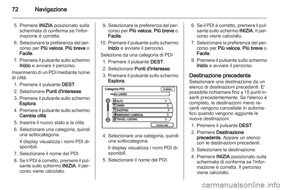 OPEL AMPERA 2013  Manuale del sistema Infotainment (in Italian) 