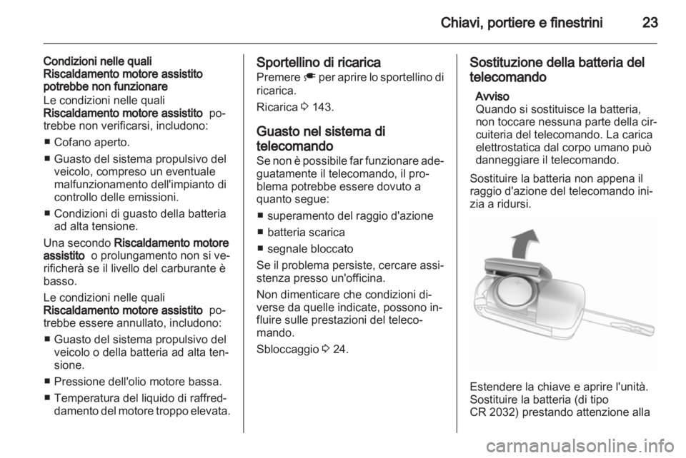 OPEL AMPERA 2013  Manuale di uso e manutenzione (in Italian) 