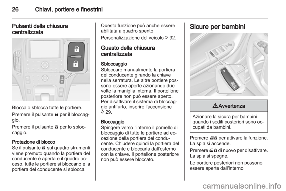 OPEL AMPERA 2013  Manuale di uso e manutenzione (in Italian) 