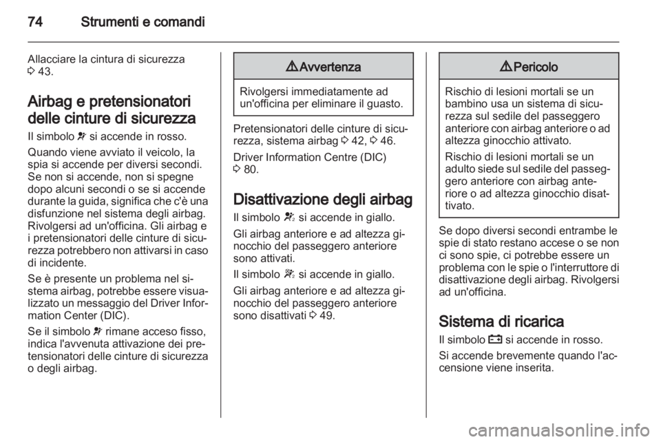 OPEL AMPERA 2013  Manuale di uso e manutenzione (in Italian) 