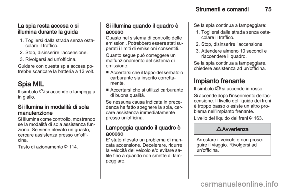 OPEL AMPERA 2013  Manuale di uso e manutenzione (in Italian) 