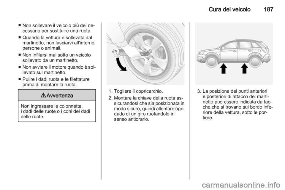 OPEL ANTARA 2011  Manuale di uso e manutenzione (in Italian) 