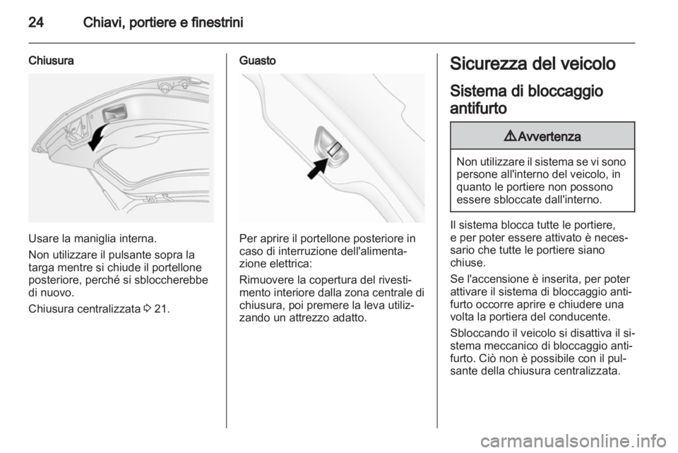 OPEL ANTARA 2011  Manuale di uso e manutenzione (in Italian) 