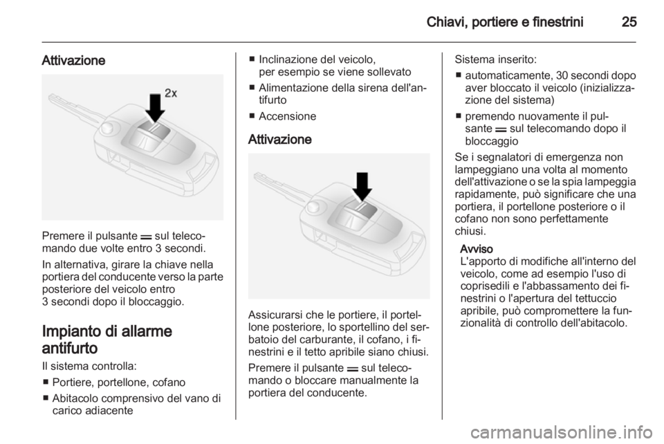 OPEL ANTARA 2011  Manuale di uso e manutenzione (in Italian) 