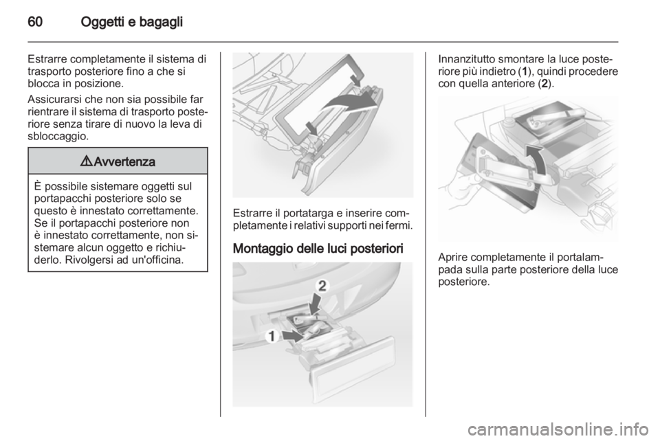 OPEL ANTARA 2011  Manuale di uso e manutenzione (in Italian) 
