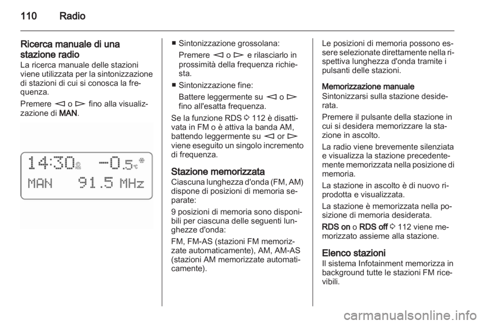 OPEL ANTARA 2012  Manuale del sistema Infotainment (in Italian) 