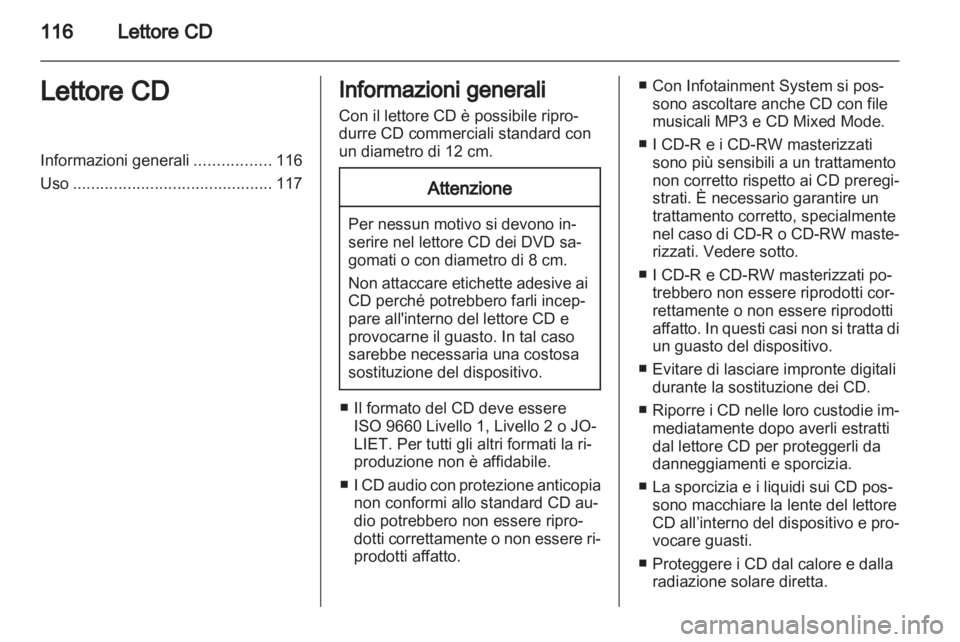 OPEL ANTARA 2012  Manuale del sistema Infotainment (in Italian) 