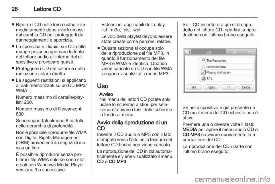 OPEL ANTARA 2012  Manuale del sistema Infotainment (in Italian) 