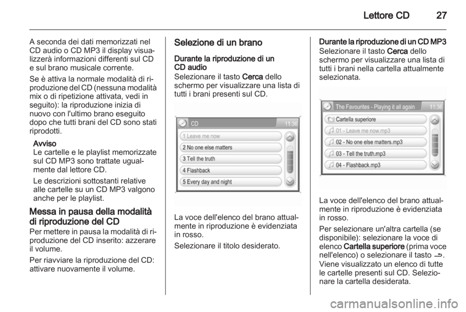 OPEL ANTARA 2012  Manuale del sistema Infotainment (in Italian) 