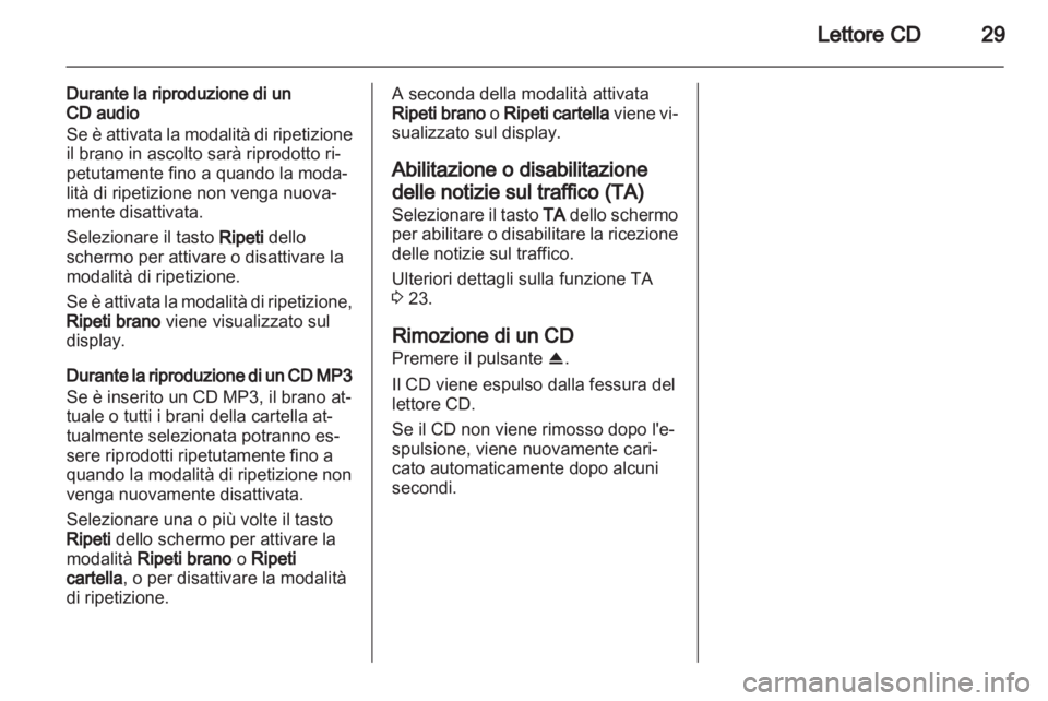 OPEL ANTARA 2012  Manuale del sistema Infotainment (in Italian) 