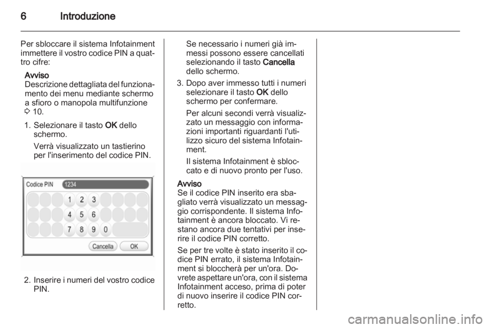 OPEL ANTARA 2012  Manuale del sistema Infotainment (in Italian) 