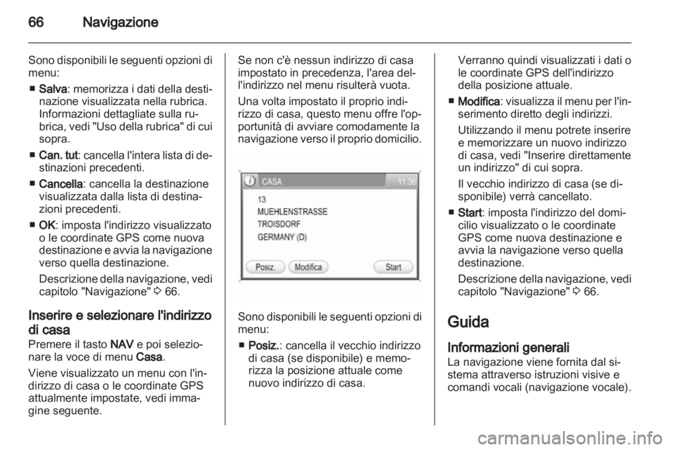 OPEL ANTARA 2012  Manuale del sistema Infotainment (in Italian) 