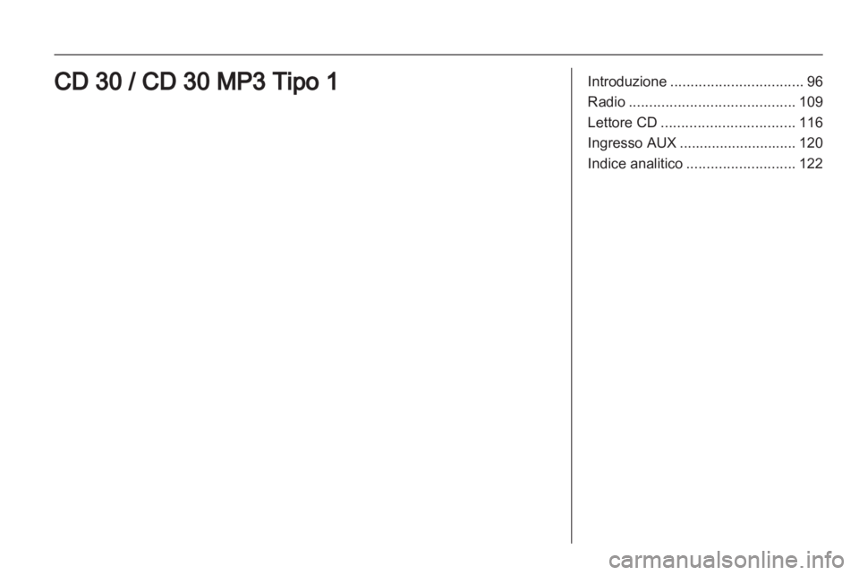 OPEL ANTARA 2012  Manuale del sistema Infotainment (in Italian) 