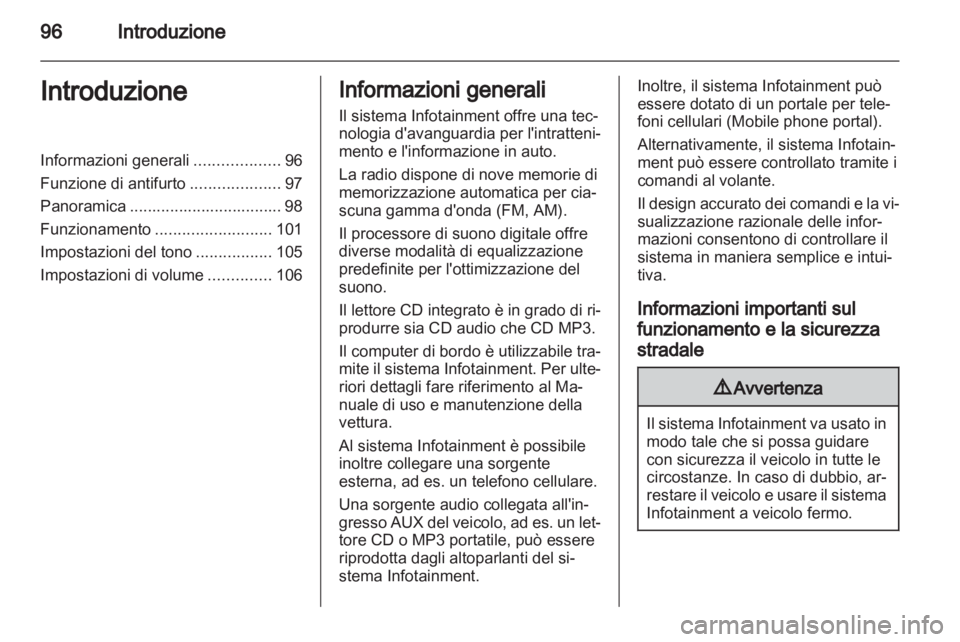 OPEL ANTARA 2012  Manuale del sistema Infotainment (in Italian) 