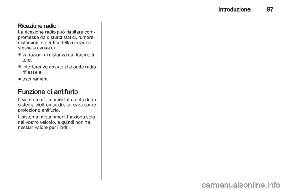OPEL ANTARA 2012  Manuale del sistema Infotainment (in Italian) 
