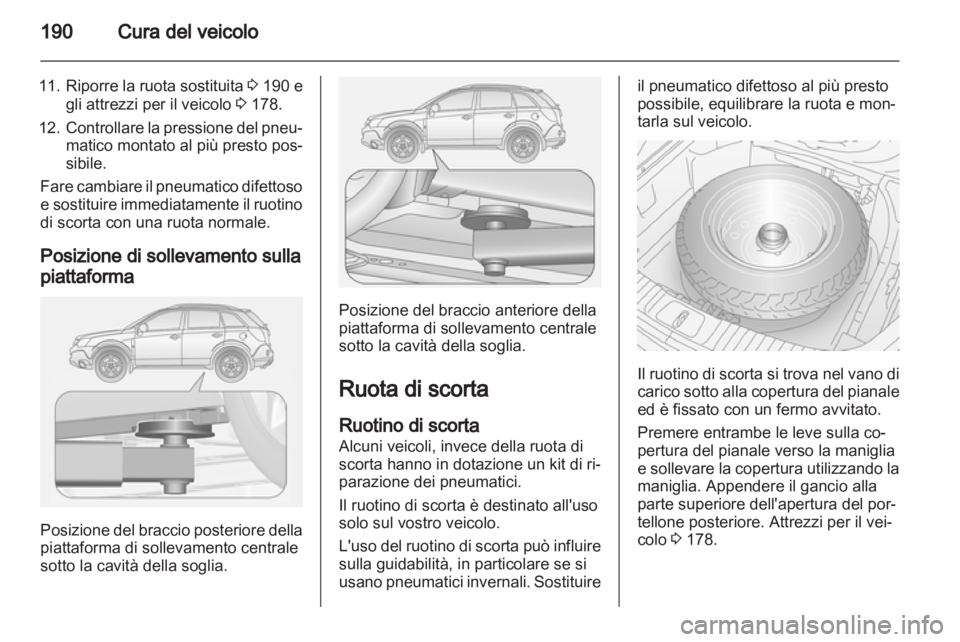 OPEL ANTARA 2012.5  Manuale di uso e manutenzione (in Italian) 