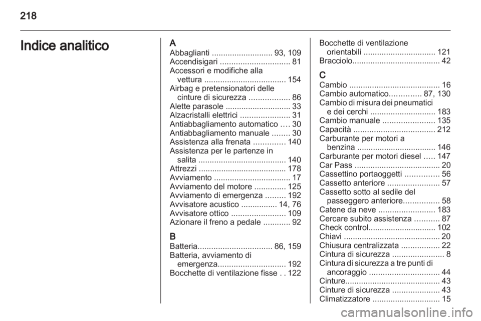 OPEL ANTARA 2012.5  Manuale di uso e manutenzione (in Italian) 