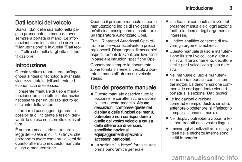 OPEL ANTARA 2012.5  Manuale di uso e manutenzione (in Italian) 
