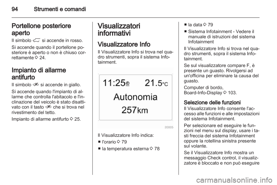 OPEL ANTARA 2012.5  Manuale di uso e manutenzione (in Italian) 