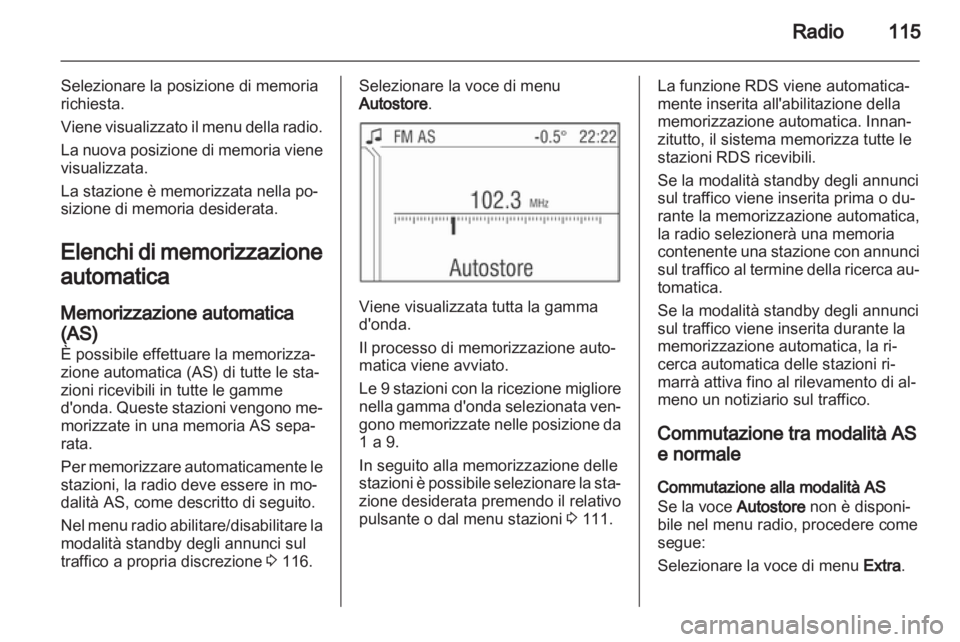 OPEL ANTARA 2013  Manuale del sistema Infotainment (in Italian) 