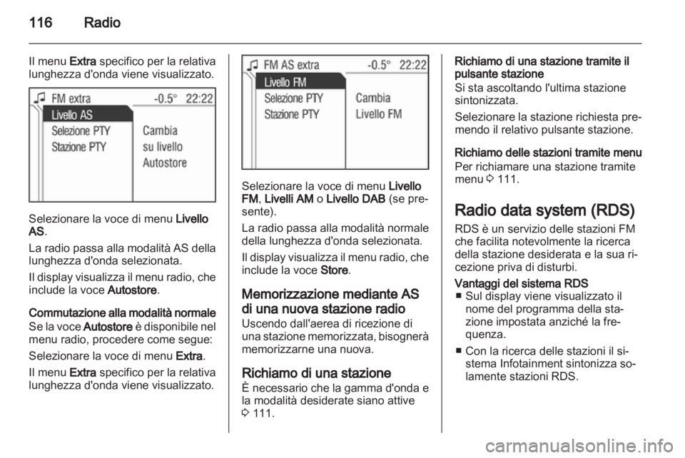 OPEL ANTARA 2013  Manuale del sistema Infotainment (in Italian) 