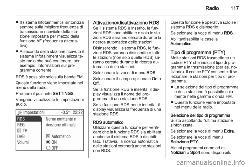 OPEL ANTARA 2013  Manuale del sistema Infotainment (in Italian) 